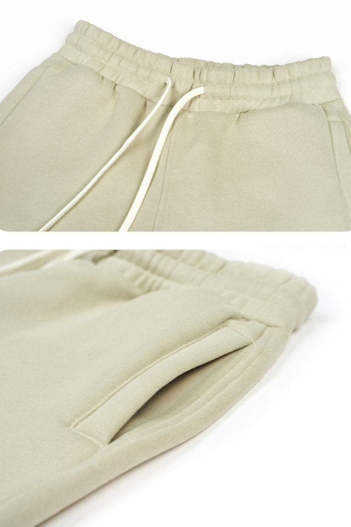 Pantalones deportivos de polar premium con cordón ajustable