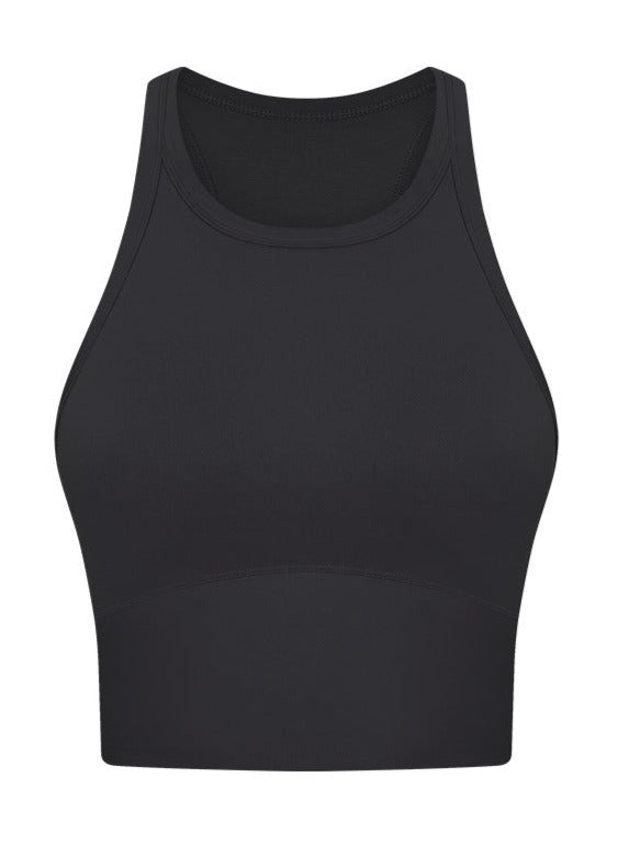 Stretchable High Waist Yoga Exercise Sleeveless Shirt