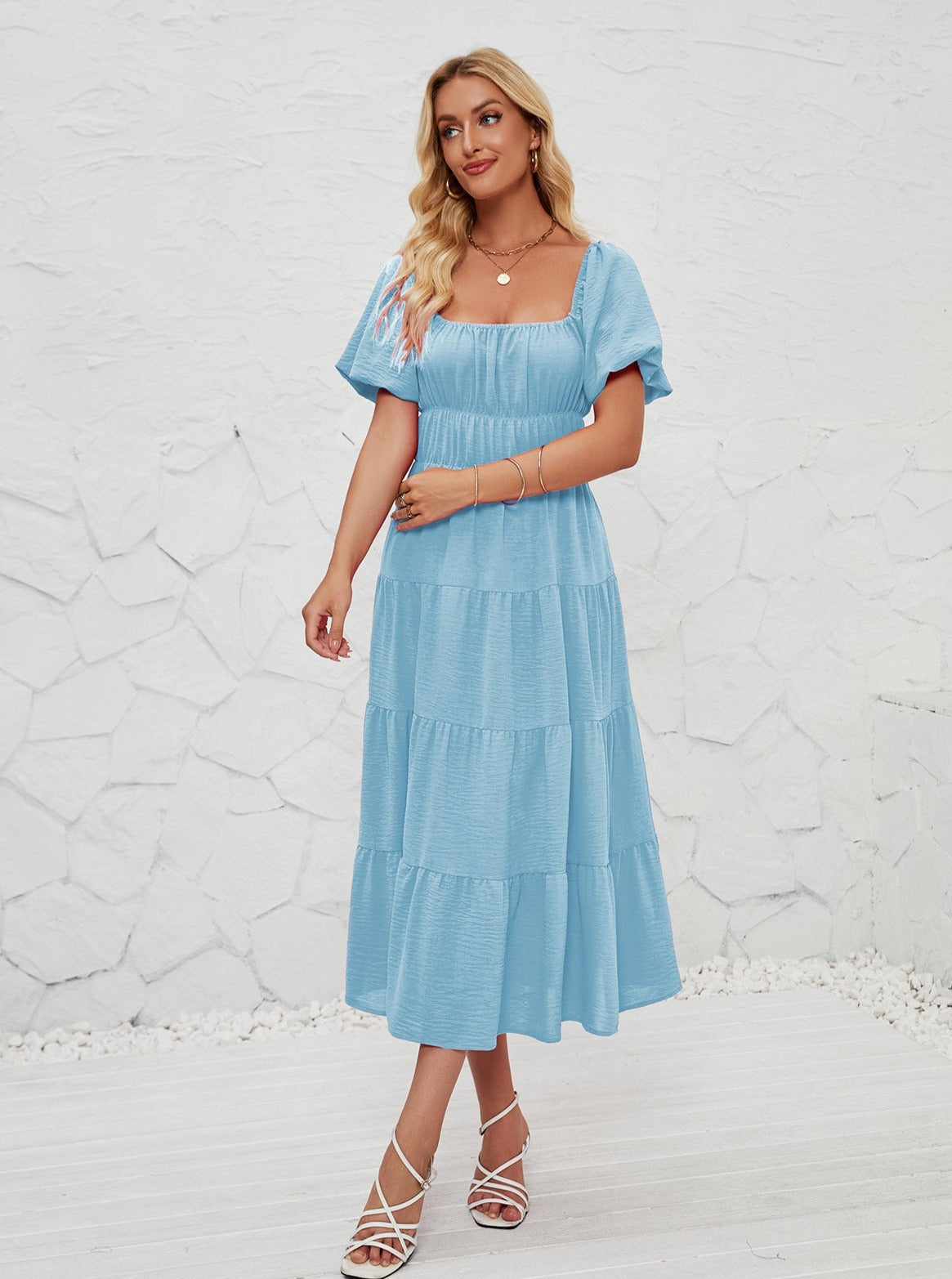 Summer Sexy Off Shoulder Layered Dress