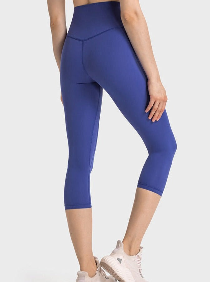 Pantalones de yoga elásticos de cintura alta