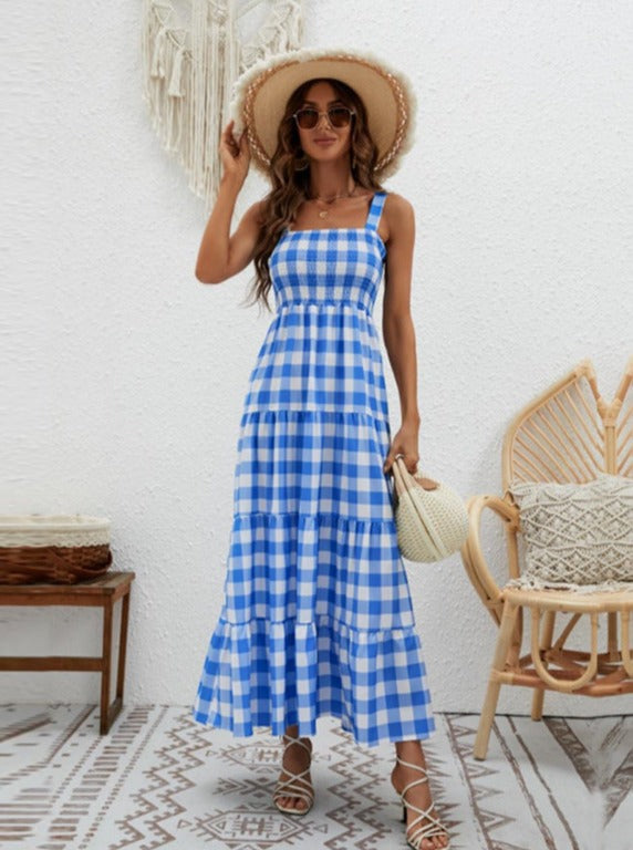 Vestido de verano a cuadros 