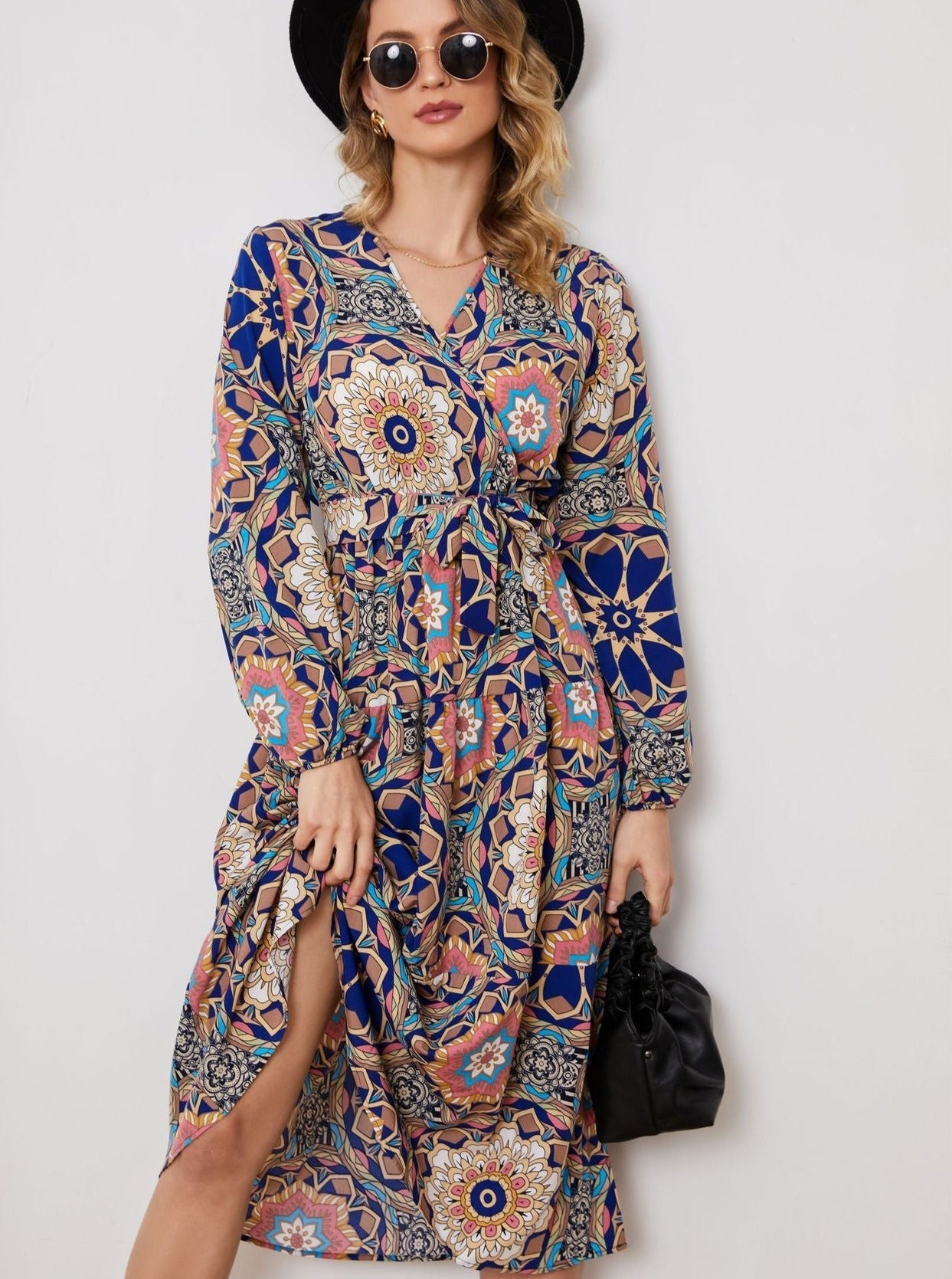 Vestido de verano con estampado floral bohemio