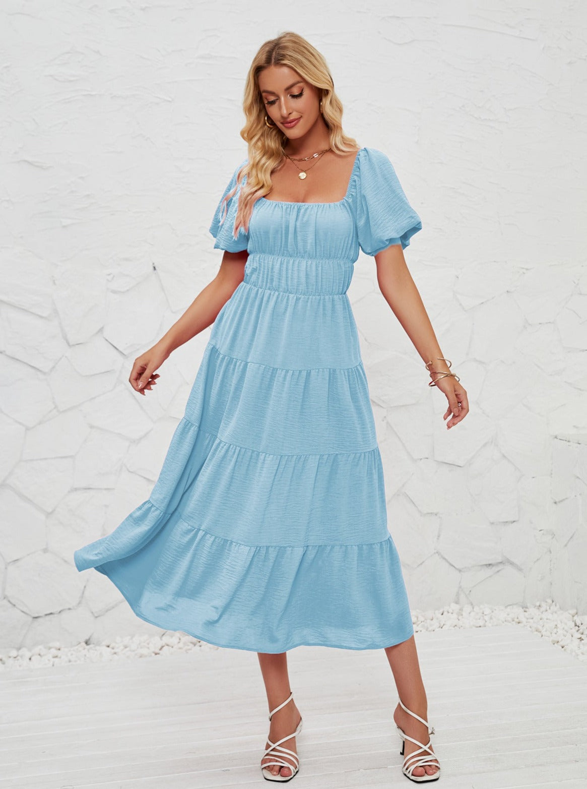 Summer Sexy Off Shoulder Layered Dress